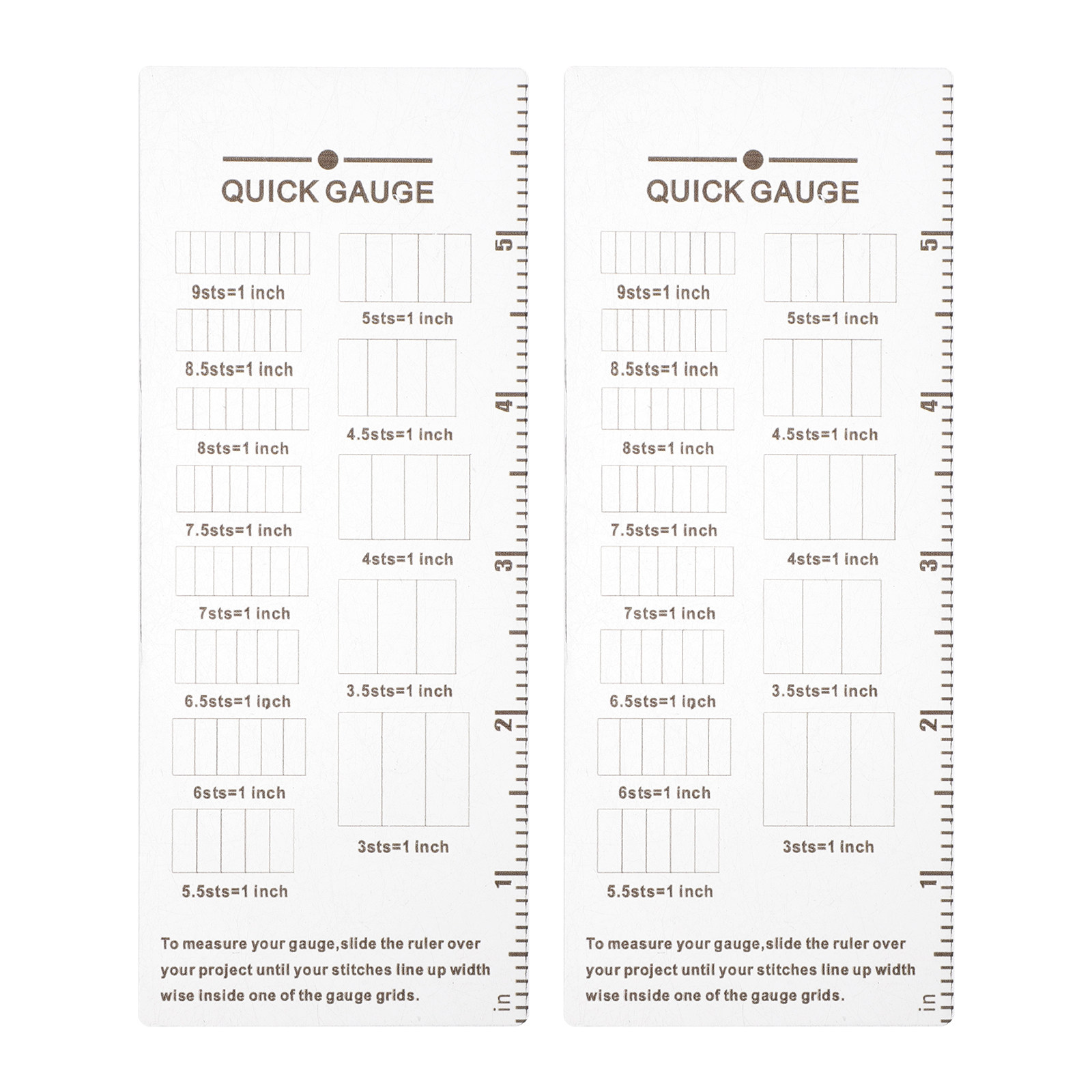 2Pcs Knitting Gauge Ruler Acry - đánh giá và giá Sewing Knit