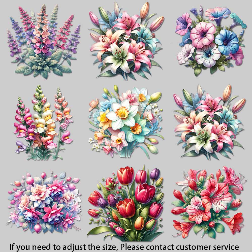 Vintage Watercolor Floral Iron - đánh giá và giá Iron On Patch
