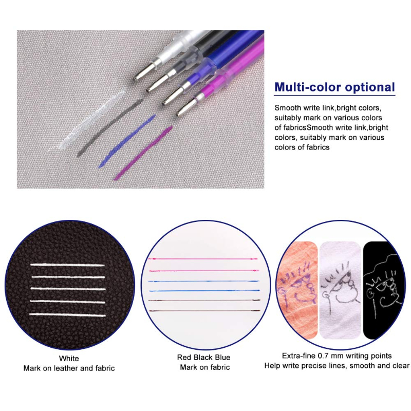 103Pcs / Set Heat Erasable Ref - đánh giá và giá Fabric Marking Pen