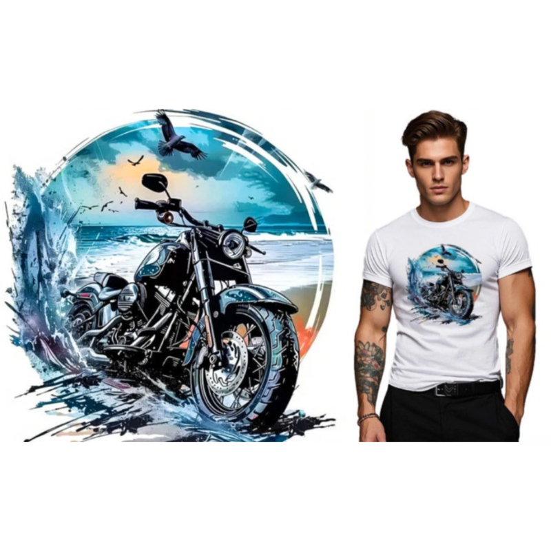 Custom Biker Style Pattern DTF - đánh giá và giá Iron On Patch
