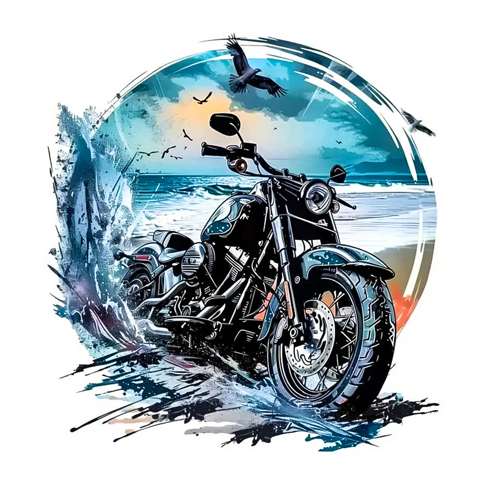Custom Biker Style Pattern DTF - đánh giá và giá Iron On Patch
