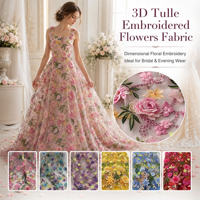 90x130cm 3D Floral Embroidered - đánh giá và giá Textile And Sewing Supply