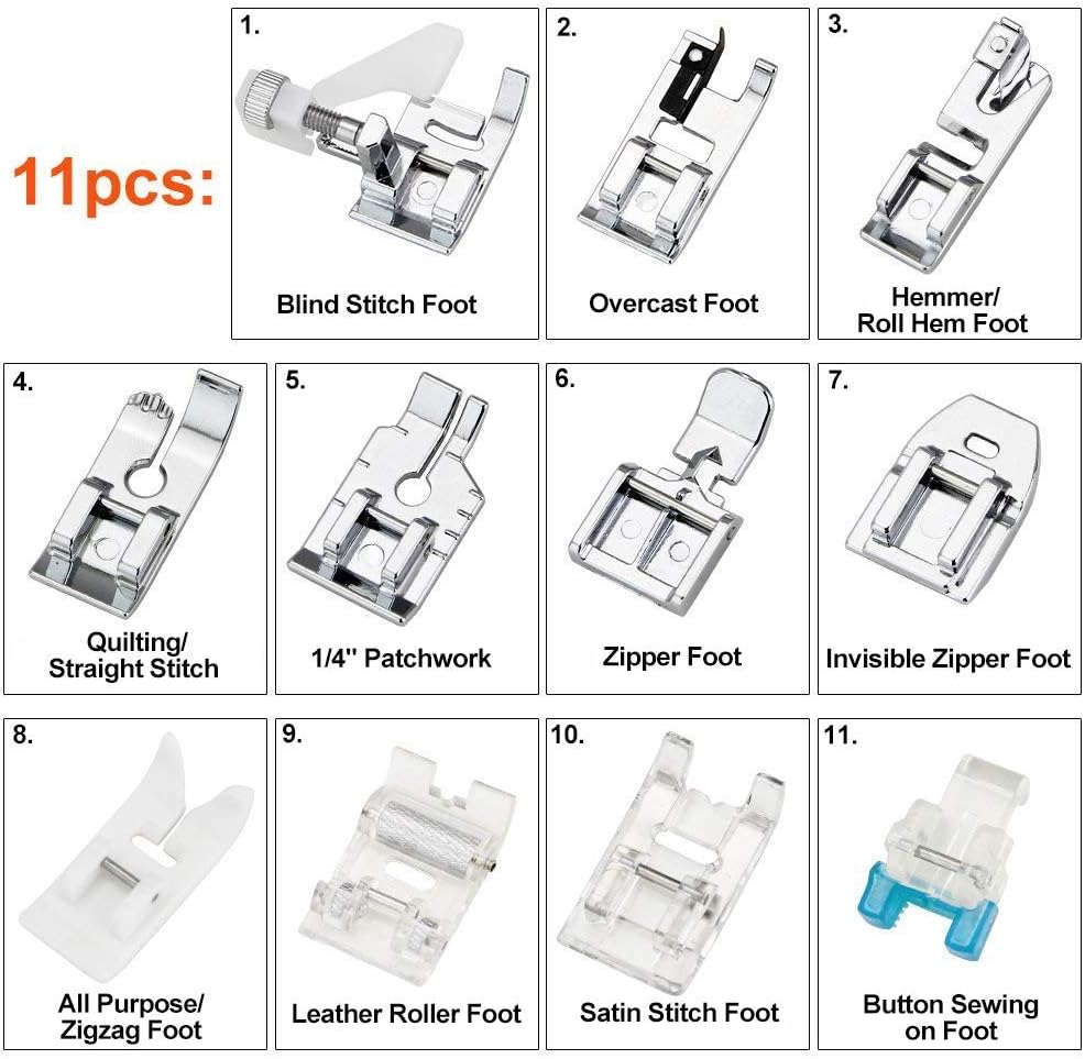 11Pcs Presser Feet Set - Walki - đánh giá và giá Textile Sewing Kit