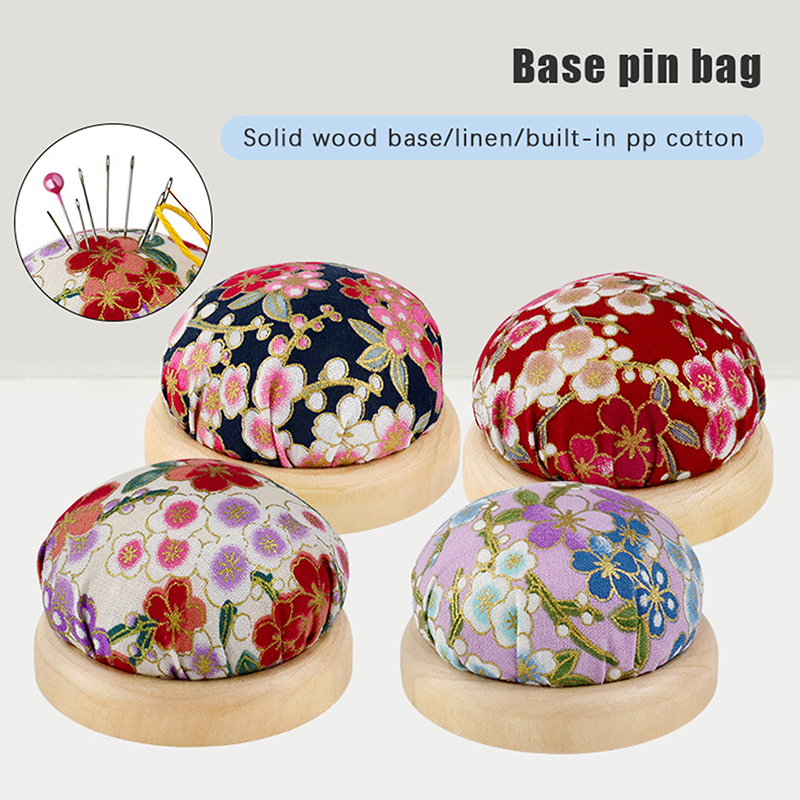 1pc Wood Bottom Base Needle Pi - đánh giá và giá Sewing Pin Cushion