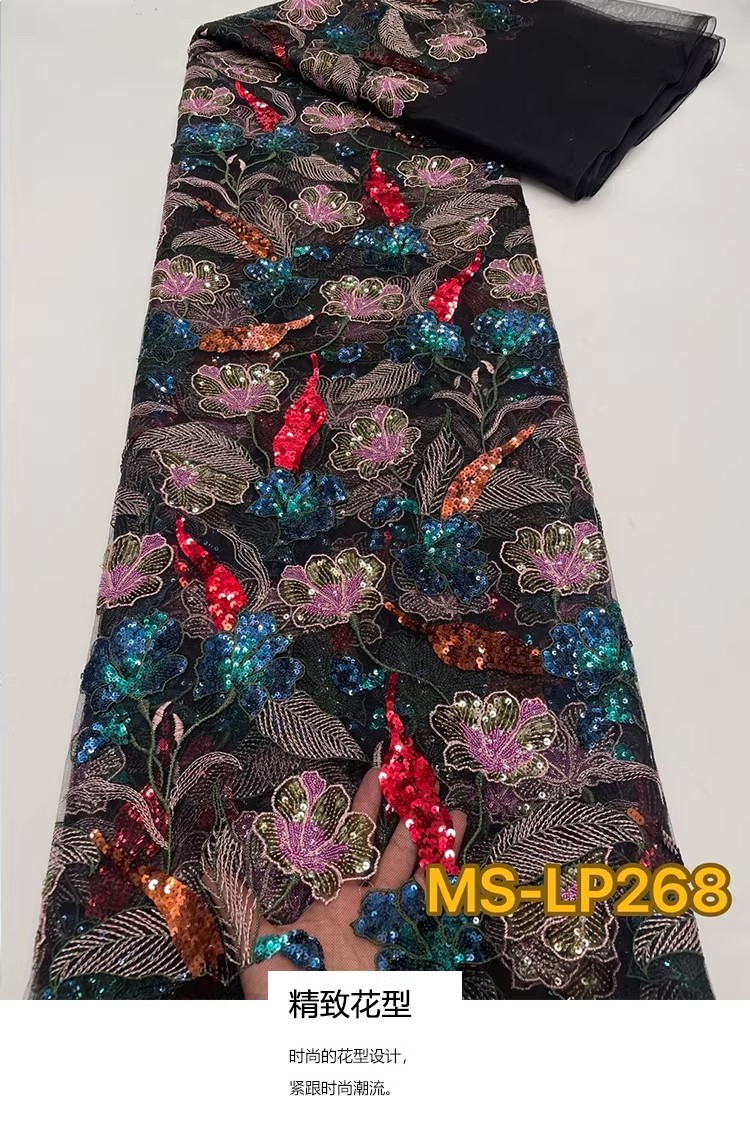 1yard Luxury Double color bead - đánh giá và giá Sewing Embroidery Fabric