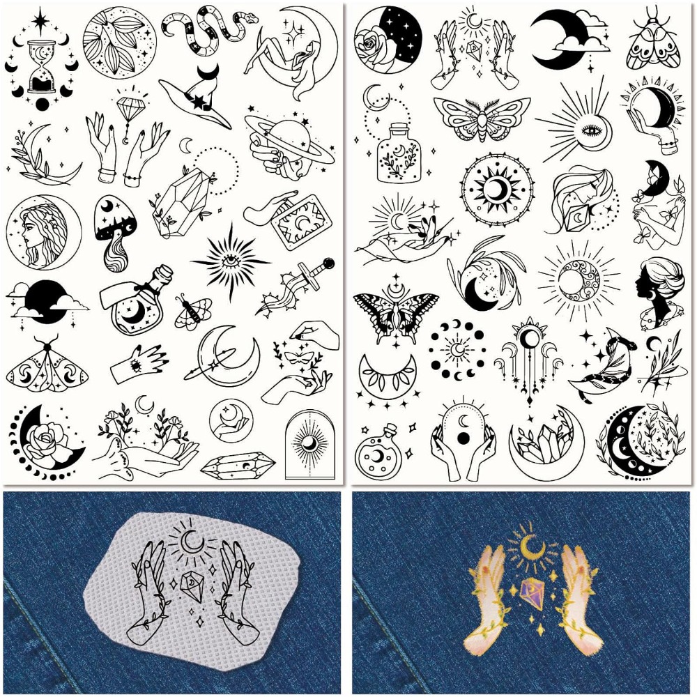 51Pcs Boho Moon Sun Water Solu - đánh giá và giá Sewing Embroidery Fabric